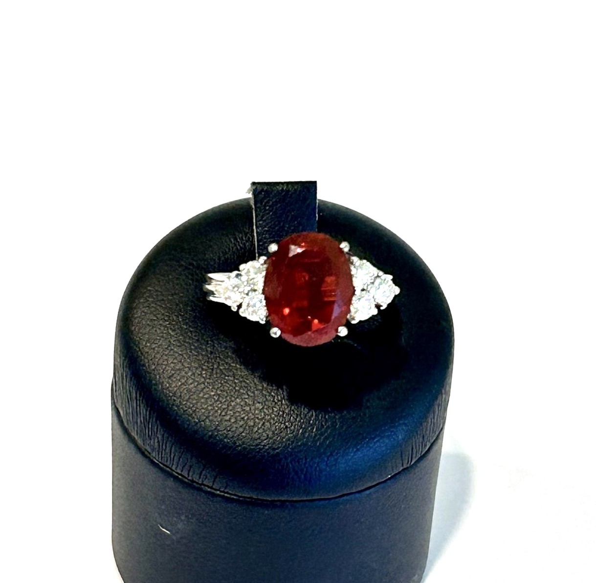TIGRADE Set Di 3 Anelli Impilabili Oro Rosa - Opale Ovale 1.5ct E Zirconi Cubici, Fedi Nuziali O Regalo, Taglia 3-12