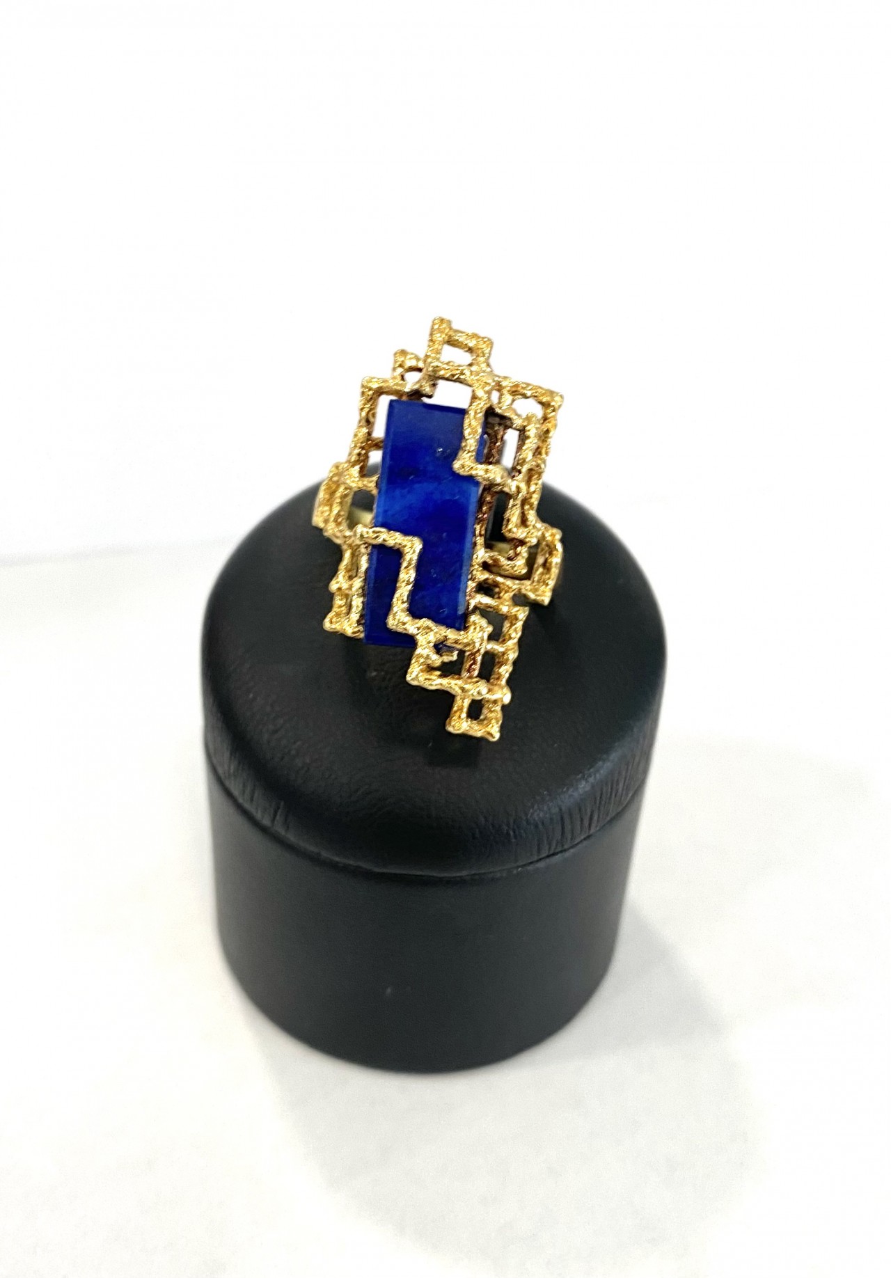Singularu MY ONYX - Anello - oro con piedra onix/dorato