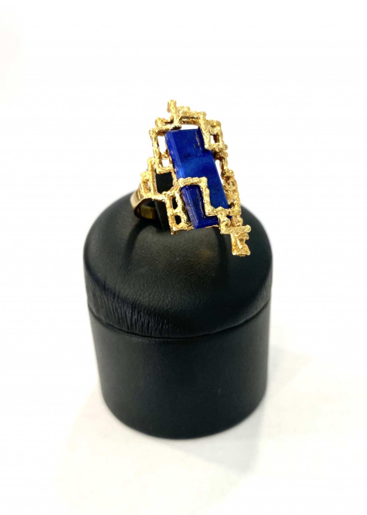 Anello in argento 925 con placcatura in oro giallo 18k e zirconi dal taglio brillante – AURÈLIS